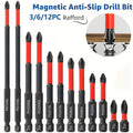 Magnetic Non-Slip Drill Bit Set 3/6/12 Pieces S2 Steel Cross
