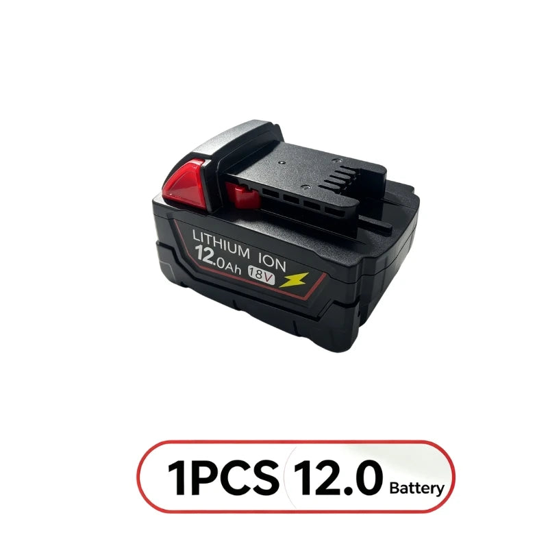 2026 new style For Milwaukee M18 Power Tool Battery Charger BR XC 18V 6.0Ah M18B5 48-11-1860 Built-in 18650 Battery12.0Ah