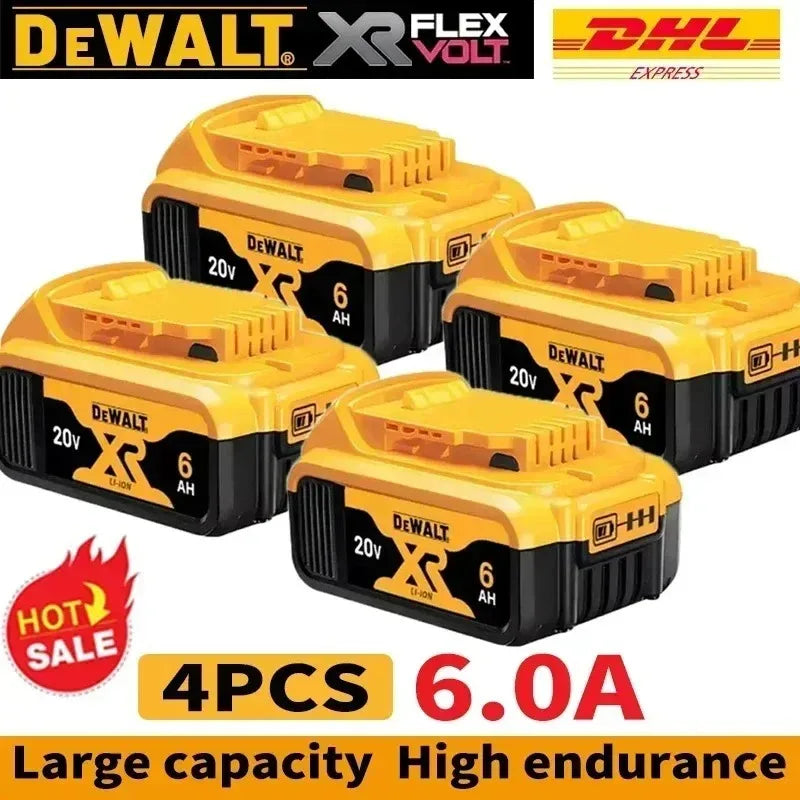 DeWALT XR 100% Original Battery 18V/20V/60V 5.0Ah 6.0Ah 9.0Ah For DCB200 DCB202 DCB205 DCB206 DCB209 DCB609 Power Tool