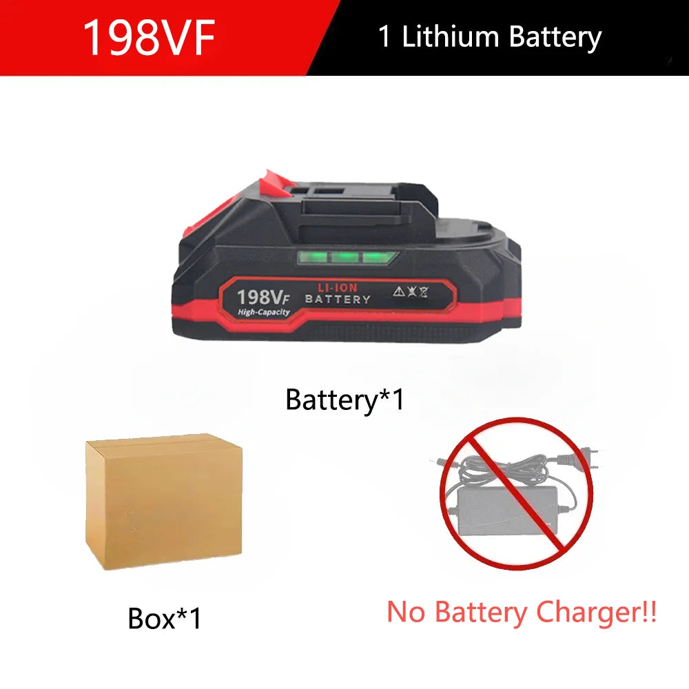198VF 598VF 998VF 18V 21V High Capacity Rechargeable Lithium Ion Battery for Makita Power Tool Replacement Battery with BMS