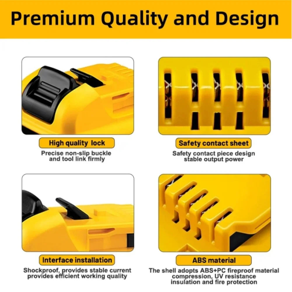 Authentic DEWALT lithium-ion battery dewalt 12V xr max LED b