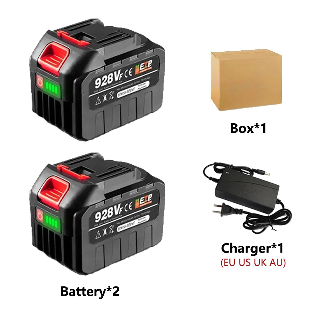 928VF Battery 18V 21V 22500mah Rechargeable Lithium Ion Battery with LED Power Display for Makita Electric Power Tool