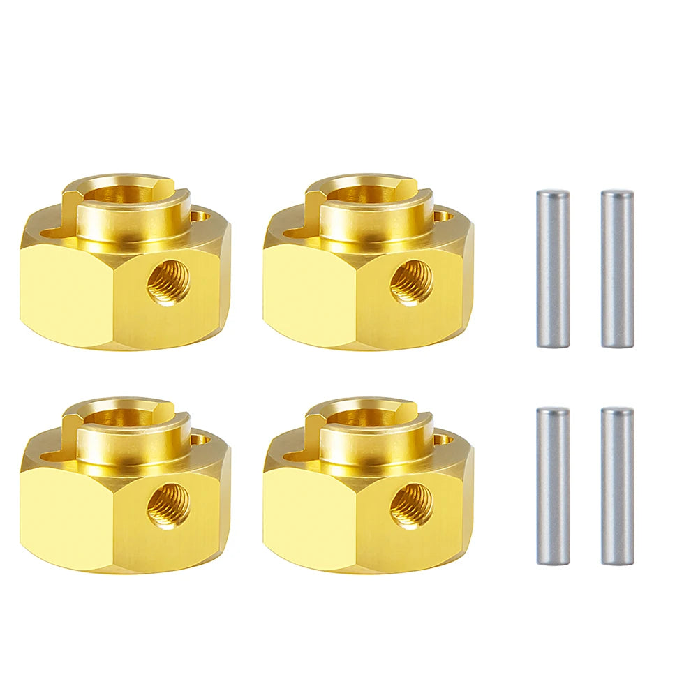 YEAHRUN 4PCS 12mm Hex Wheel Hub Drive Adapter 5/6/8/9/10/12mm for 1/10 RC Crawler Axial SCX10 III AXI03007 AXI03004 Capra