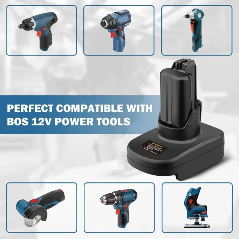 HAKSINKY Power Tool Battery Adapter BS18BS12 for Bosch 18V L