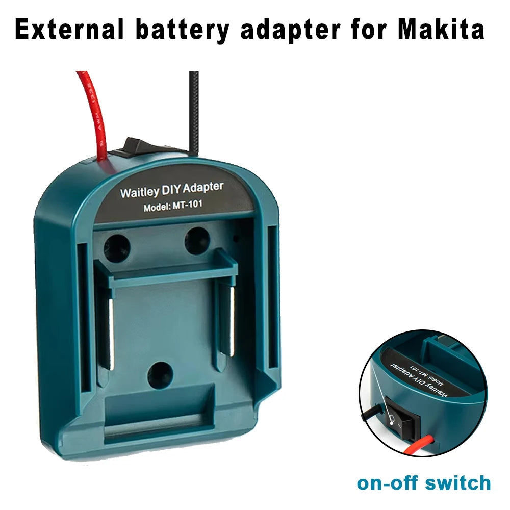 External Battery Adapter Converter for Makita 14V/18V Batter
