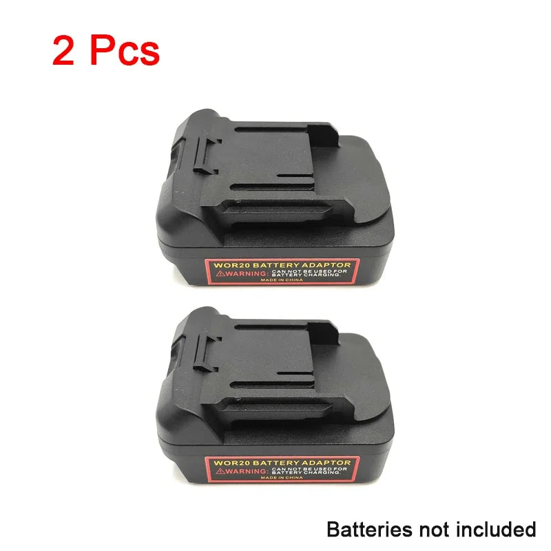 2Pcs Battery Adapter Compatible For Worx 5Pin 20V Big Feet Converted To Compatible For Makita 18V Bl Series Battery Power Tools