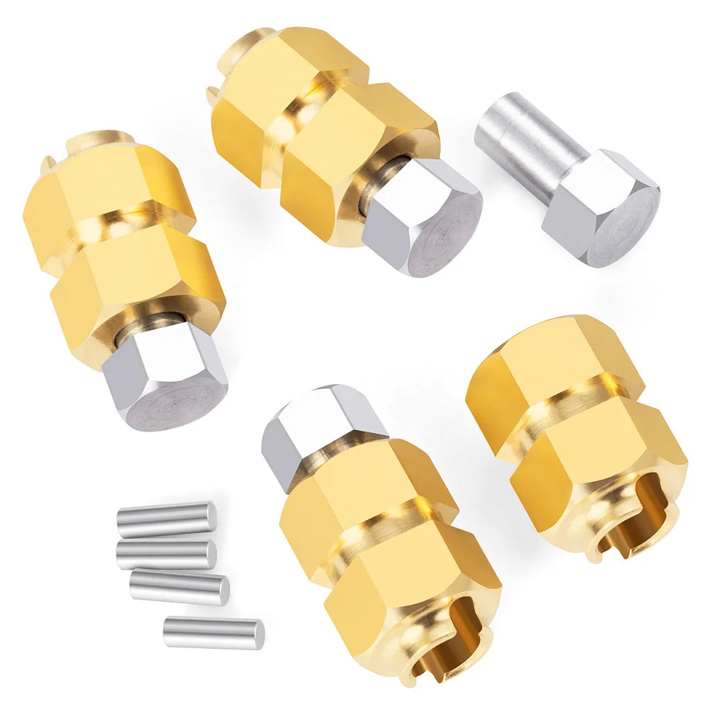 YEAHRUN 7MM Brass Wheel Hex Hub Extender Adapters for TRX4M 