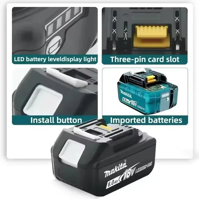 Original Makita 18V DDF487 BL1860 BL1850B BL1850 BL1840 BL18