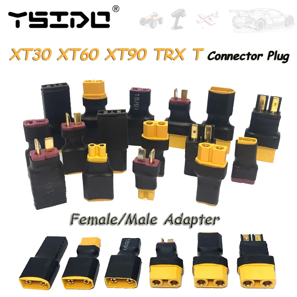 RC Model Adapter XT30 XT60 XT90 TRX T Plug Female/Male Conne