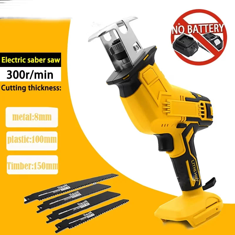 18V Battery Electric Cutting Power Tool for Wood Metal Pipe 