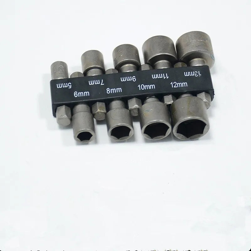9-14 pieces/set of hexagonal socket batch head set nozzle nut screwdriver set drill bit set tool socket