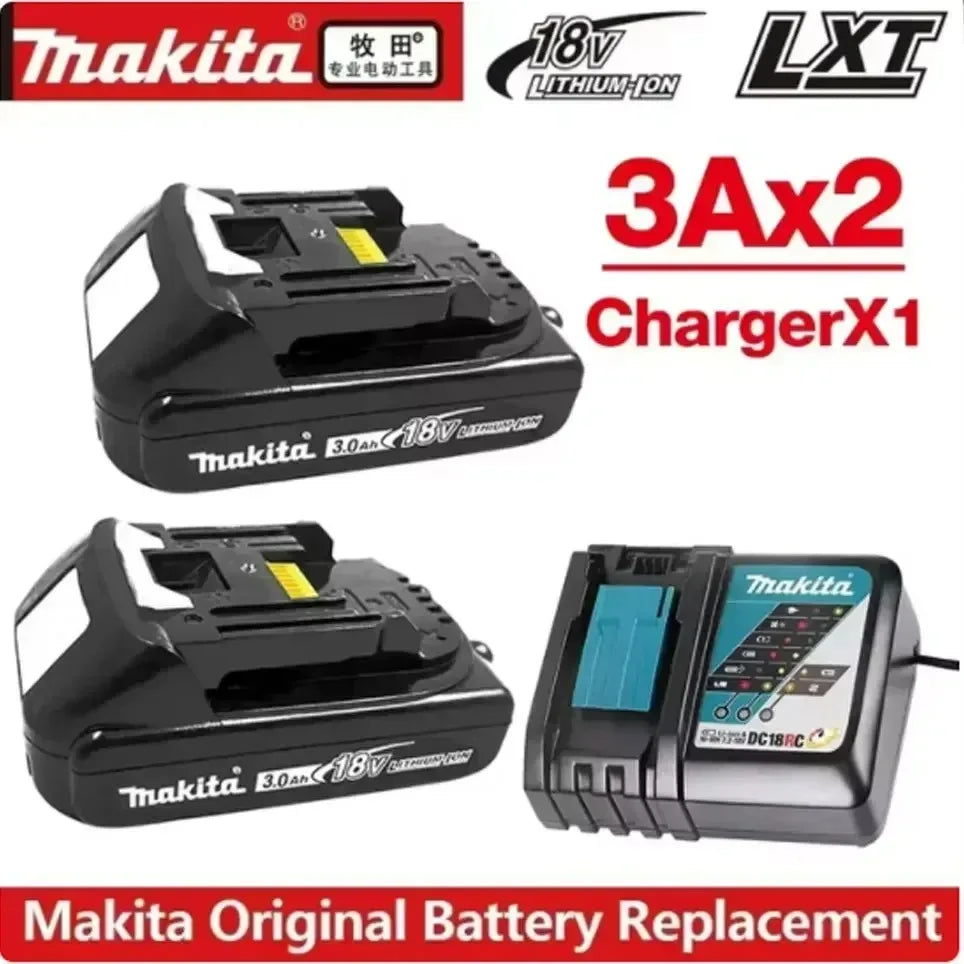 Original Makita 18V Battery Rechargeable Power Tool Makita 18V Battery Replaceable 5Ah/6Ah Battery Lithium-ion 1850 BL1860B 6A