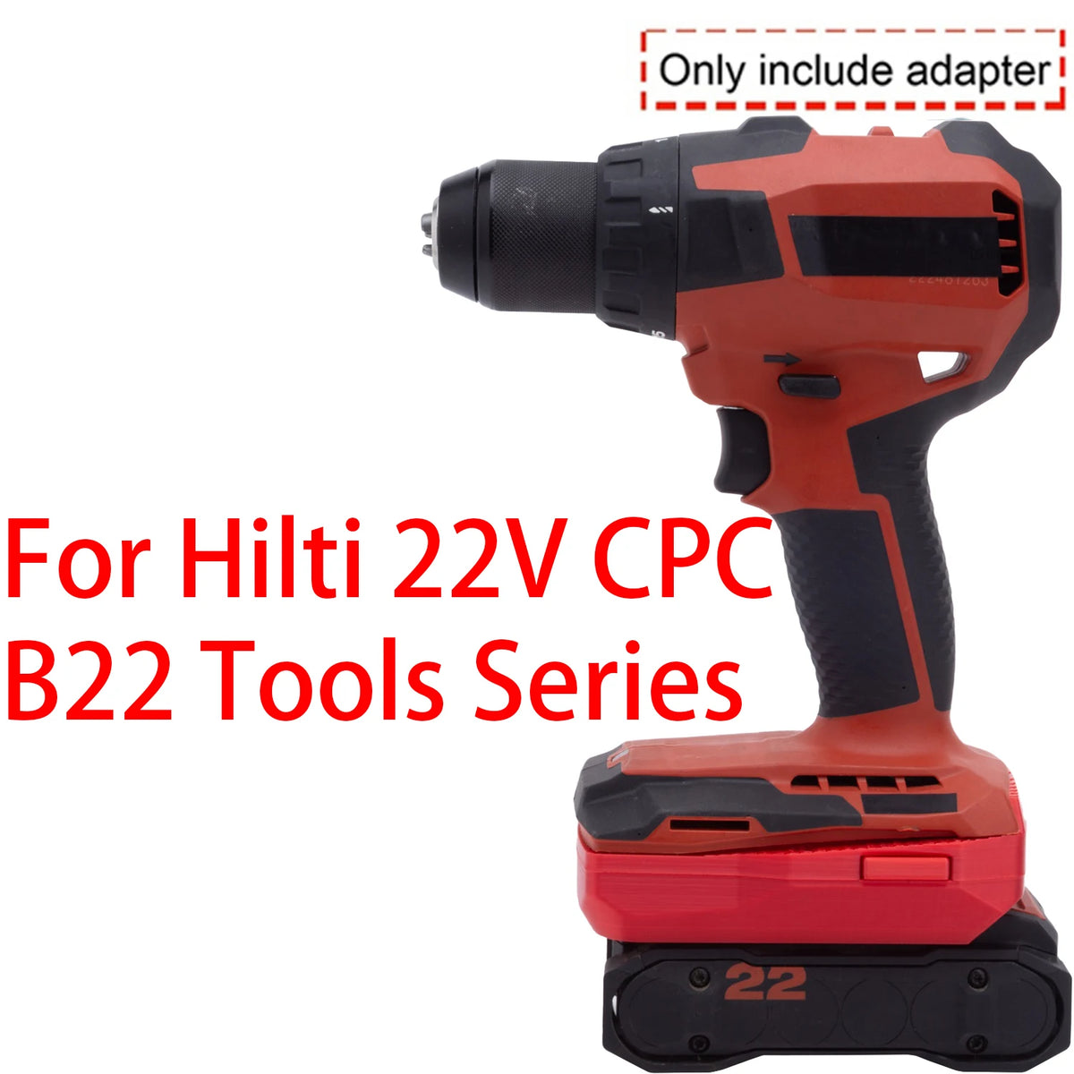 Battery Adapter/Converter for Old Hilti 22V B22 CPC Li-ion T