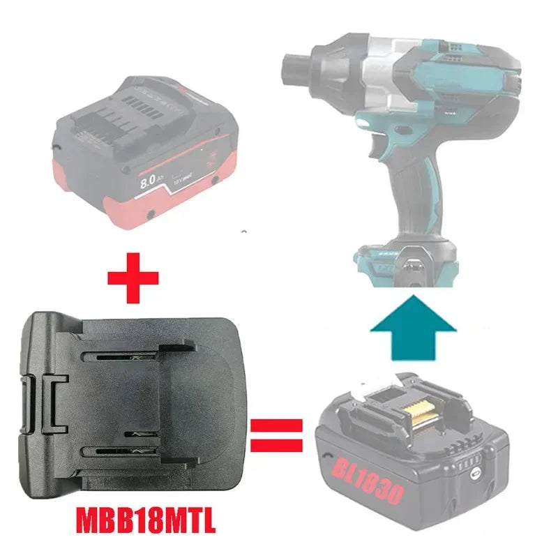 MBB18MTL Adapter for Metabo 18V Li-ion Battery Converter Pow