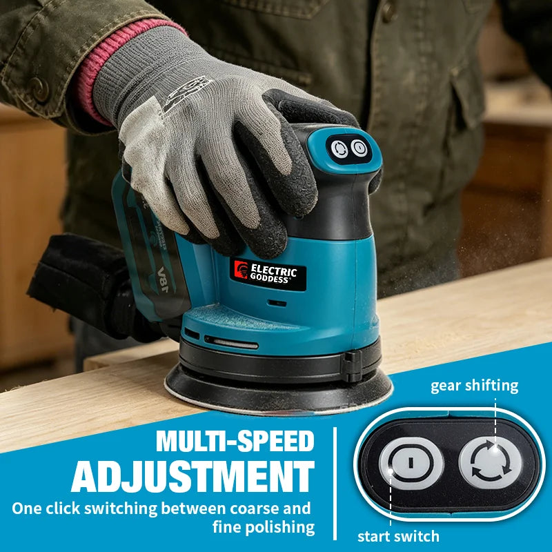 Electric Goddess Cordless 125mm Sander Disc 11000rpm Woodwor