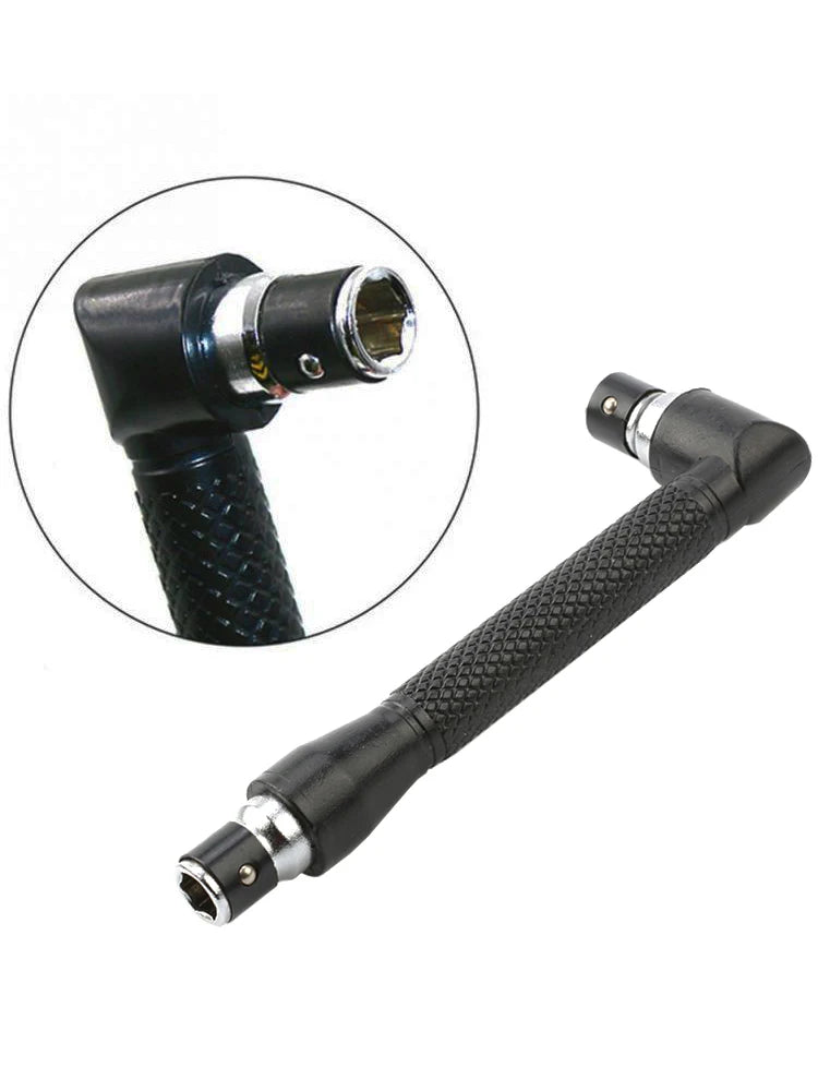 Black L type 1/4 hexagon screwdriver bit 90 double-end handl