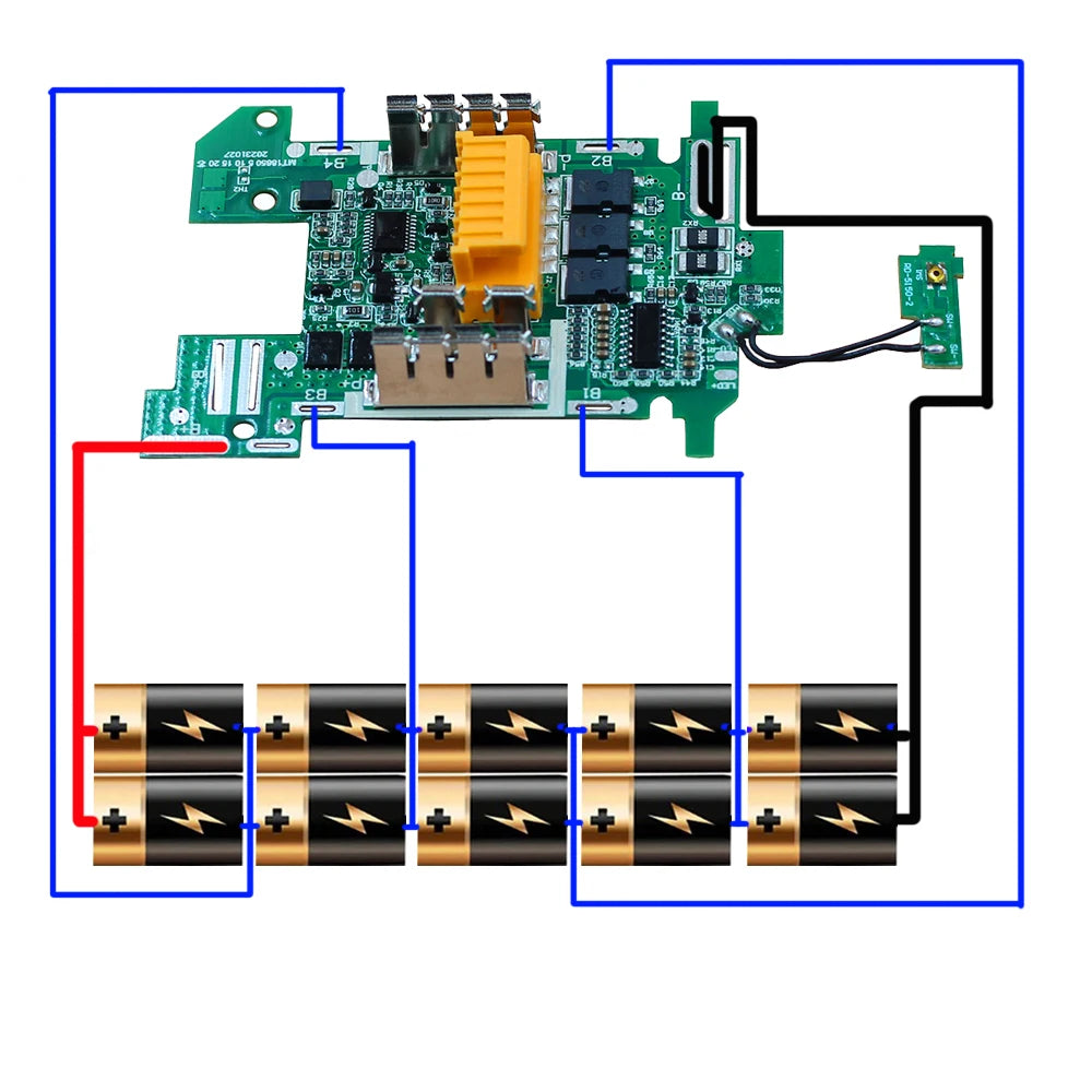 NEW Contact BL1830 Li-Ion Battery BMS PCB Charging Protectio