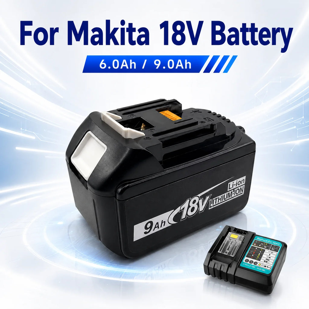 For Makita18V 9.0Ah Li-ion Replacement Battery BL1860B BL186