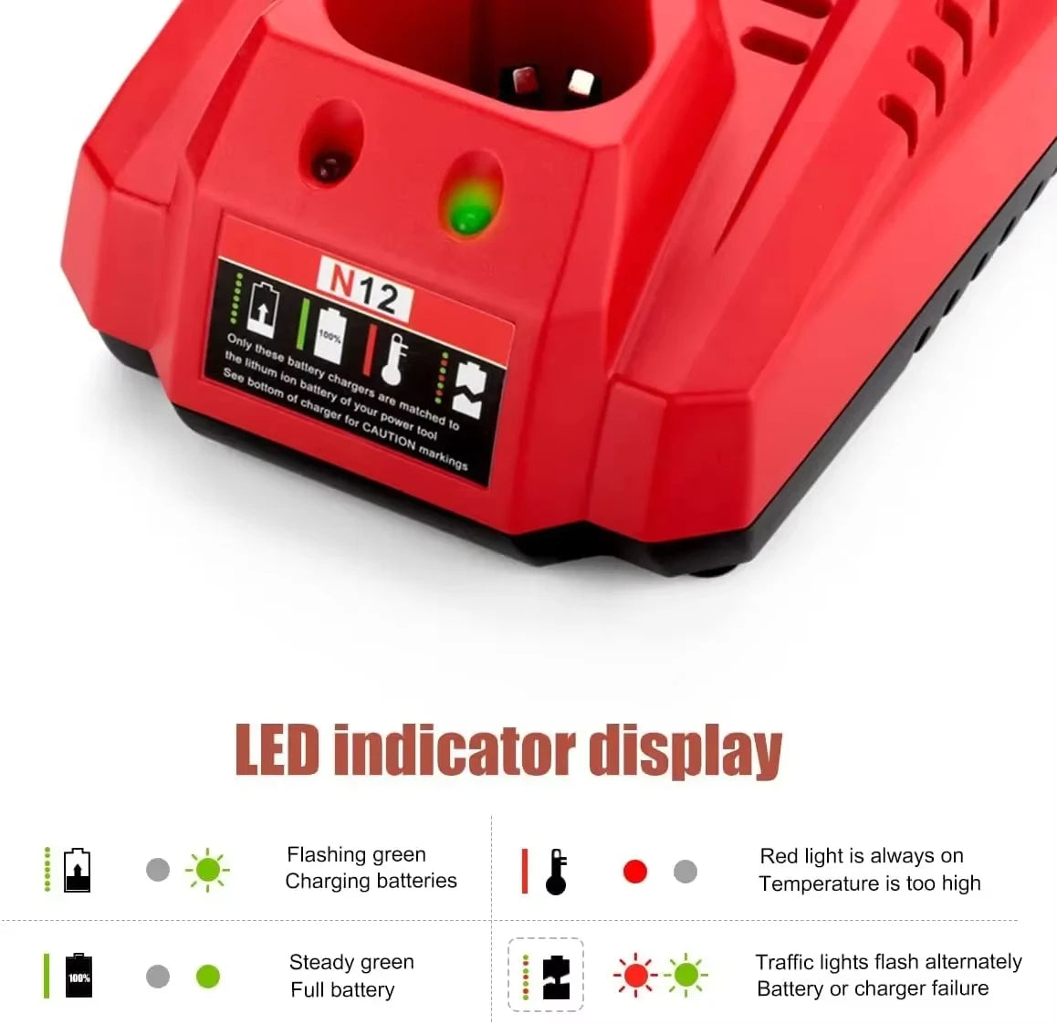 Upgrade Power Tool Parts For Milwaukee M12 N12 Lithium-Ion B