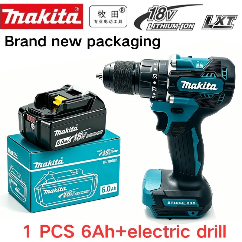 original Makita battery 18V rechargeable battery 6.0Ah replacing Makita DDF487 BL1840 BL1850 BL1860B BL1830B power tool battery