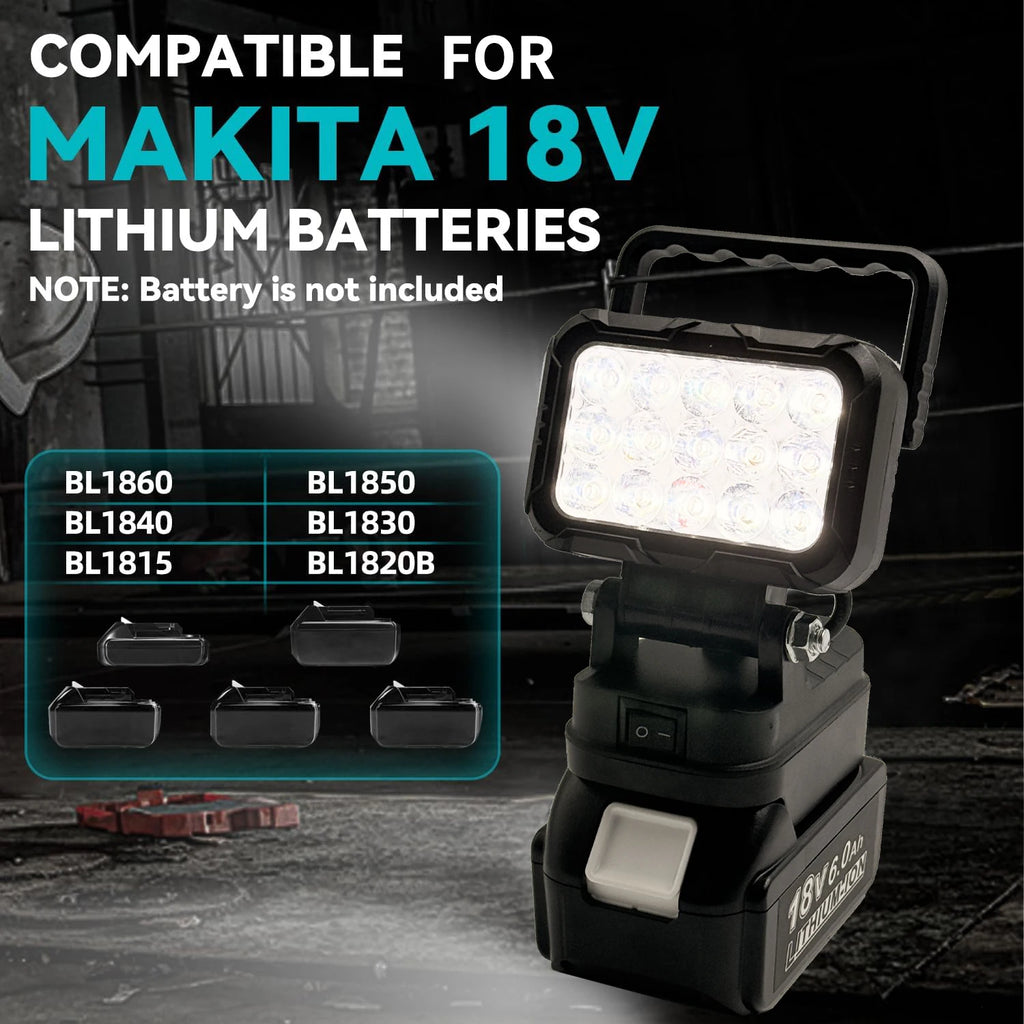 Power Tool Parts for Makita BL1830 18V Lithium Battery LED W