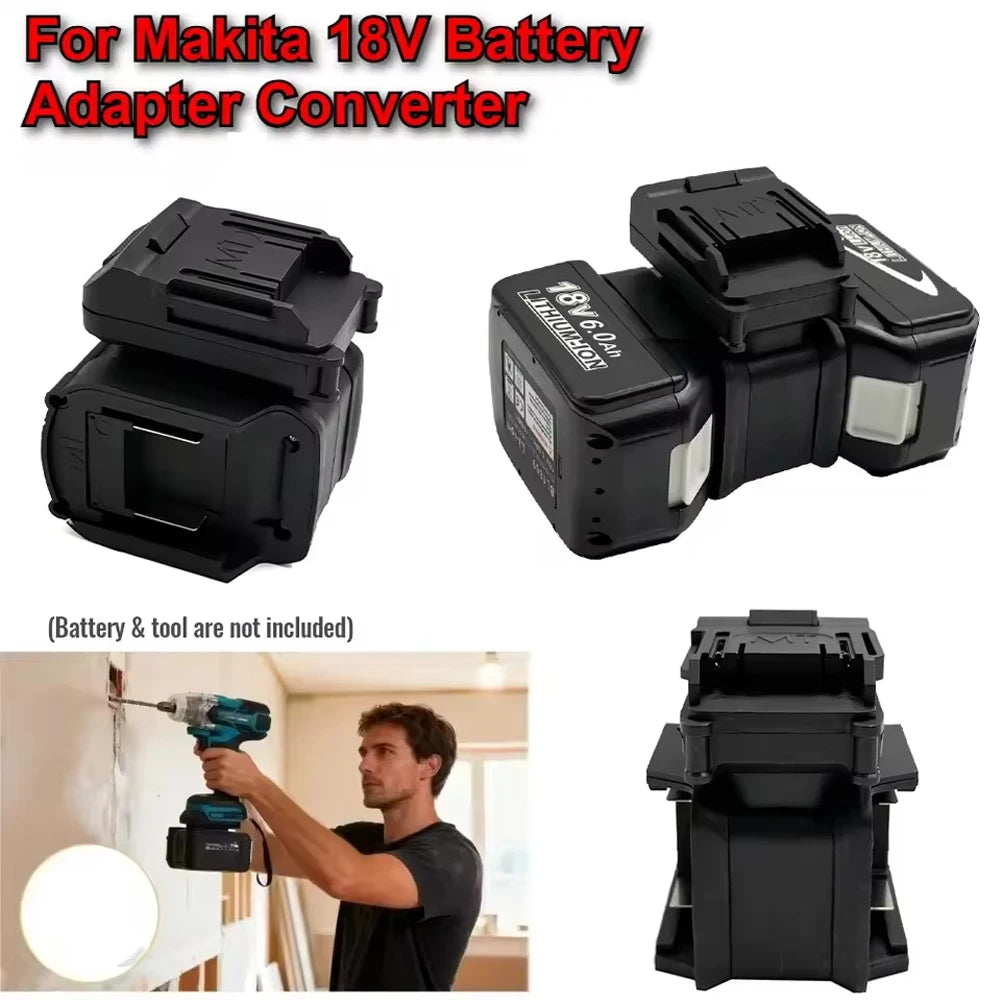 1-4Pcs Adapter Converter 2in1 Battery Case for Makita 18V El