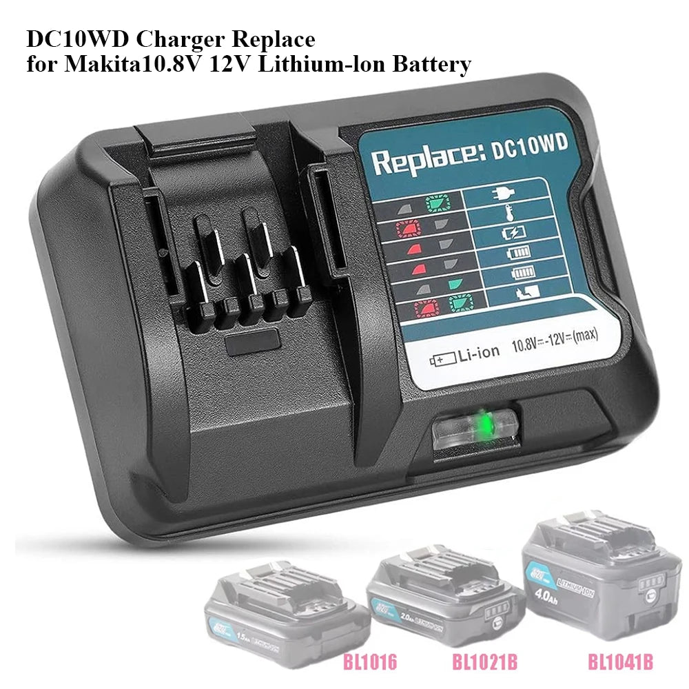 DC10WD Li-Ion Battery Fast Charge For Makita 10.8V 12V Tool 