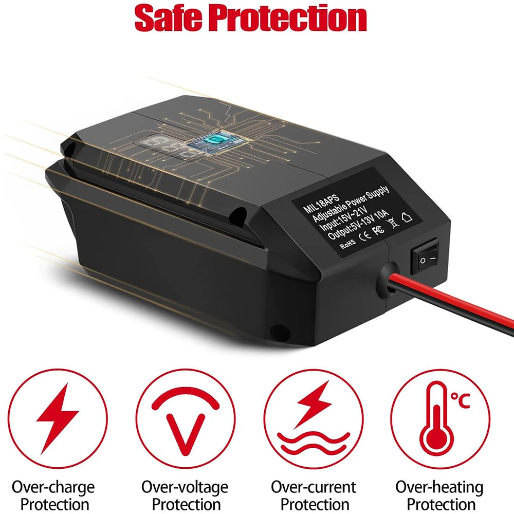 Power Wheel Adapter 18V to 12V Step Down Converter For Makit
