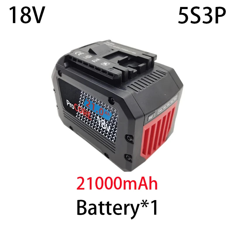 NEW 18V 18Ah/21Ah ProCORE Rechargeable Battery for Bosch Cordless Tools BAT618 GBA18V80 21700 High Power 5C Power Battery
