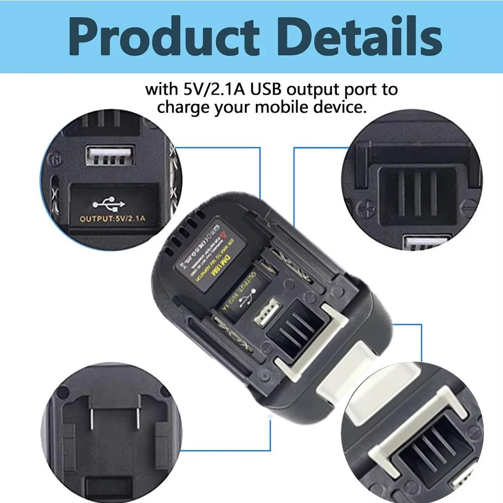 New Battery Adapter for Makita 18V Tools Convert for Dewalt 