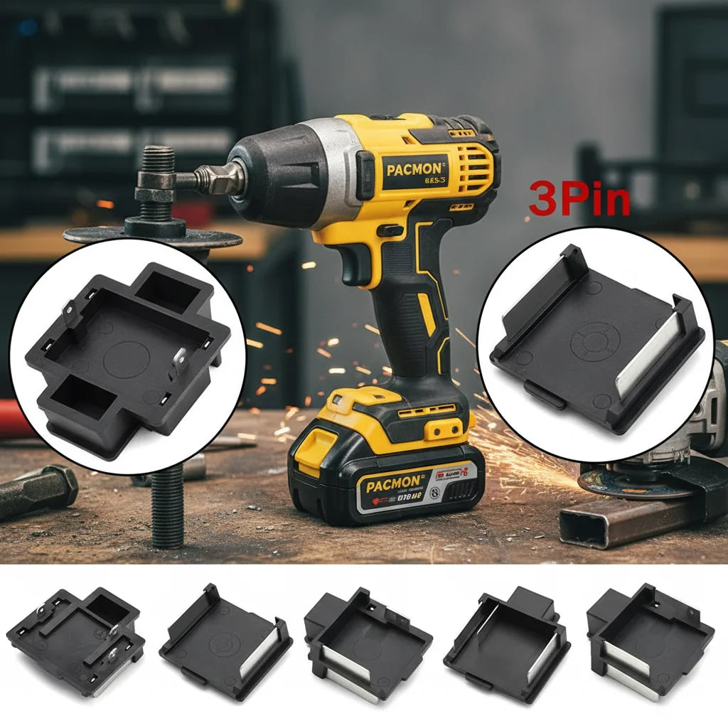 Black 2/3Pin ABS Battery Connector Battery Clip Connector Mu