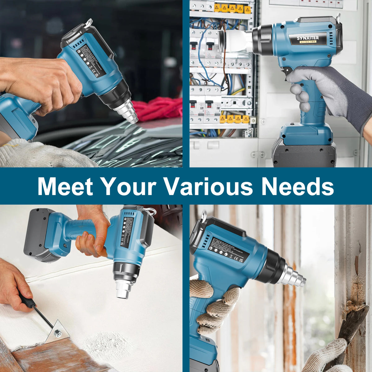 Nananuu Cordless Heat Gun Portable Power Tool Hot Air Gun Ai