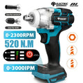 TW285 520N.m Brushless Electric Impact Wrench 1/2 Inch Cordl