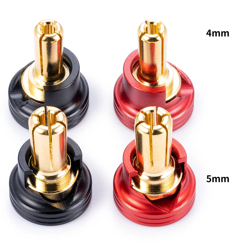 AXSPEED Metal Heatsink Bullet Plug Grips 4/5mm Banana Connec