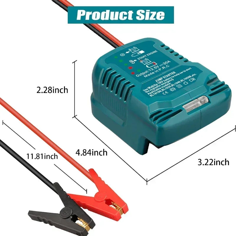 For Makita/Milwaukee/Dewal/EINHEL 18V Battery Jump Starting 