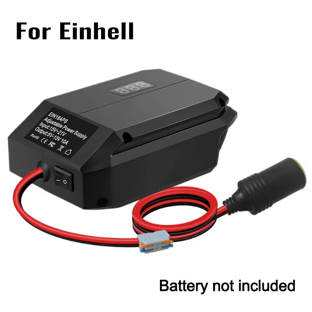 Power Wheel Adapter 18V to 12V Step Down Converter For Makita/Dewalt/Milwaukee/Bosch/Einhell Battery Cigarette Lighter Adapter