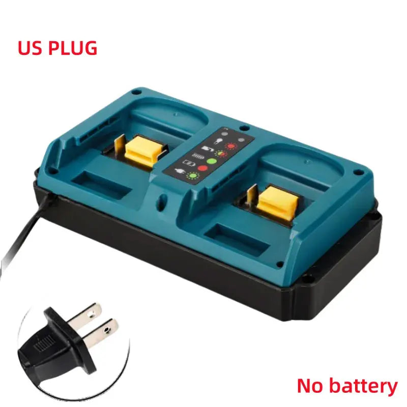 Power Tools Parts For Makita 18V Lithium Battery Case BL1815 BL1820 BL1830 BL1850 Dual Ports Fast Charger DC18RC DC18RD DC18RF