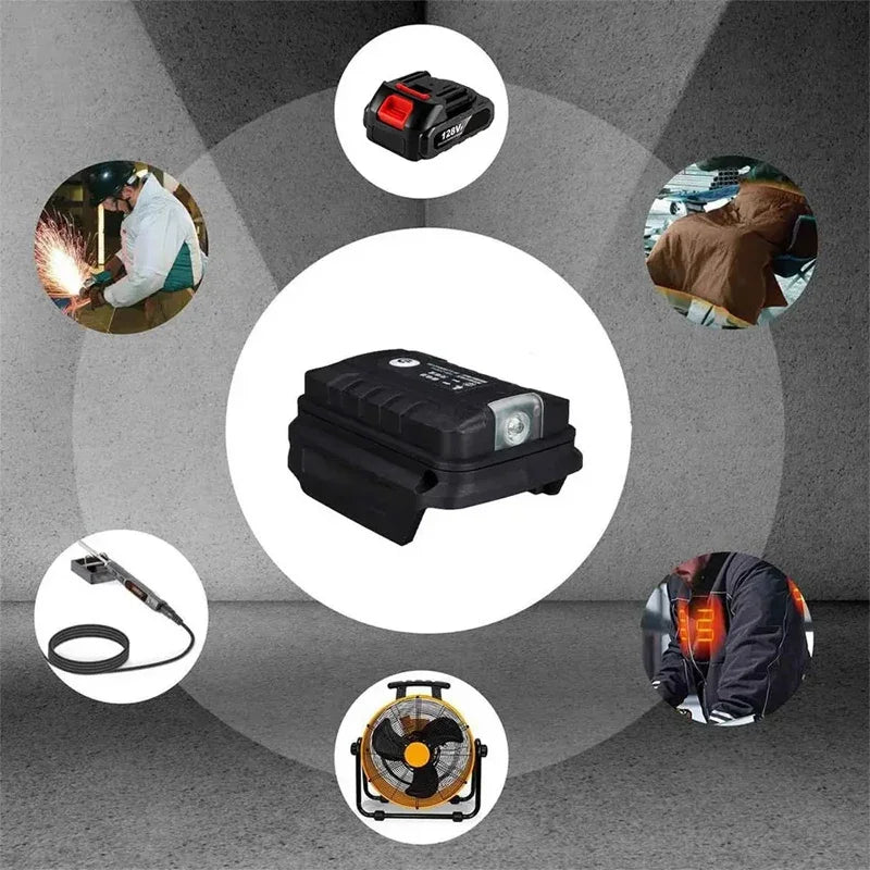 Adapter LED Working Light For Makita 14.4V/18V Li-on Battery