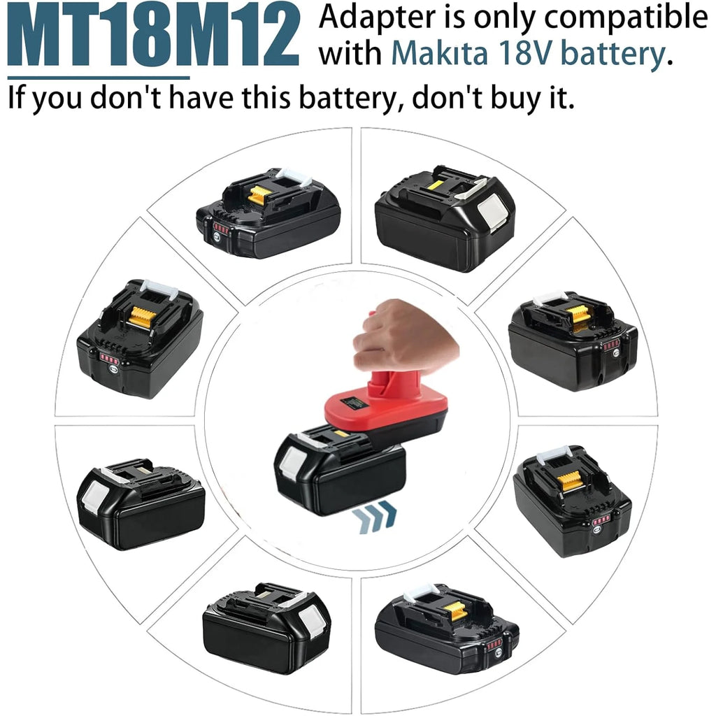 Battery Adapter For Makita 18V BL1850 BL1860 Battery work fo