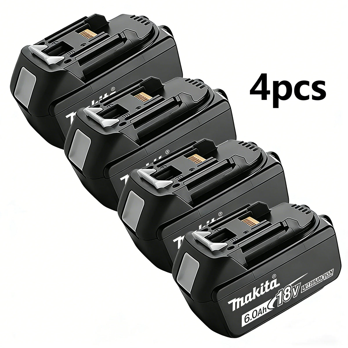 Original Makita 18V 6.0Ah Li-ion Battery BL1860B LXT Lithium Ion Replacement Power Tool Battery.