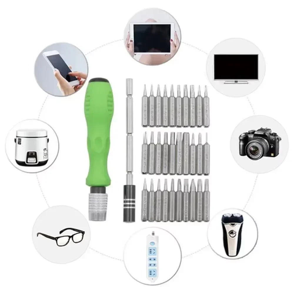 32in1 Mini Multifunctional Screwdriver Set Portable Torx Phi