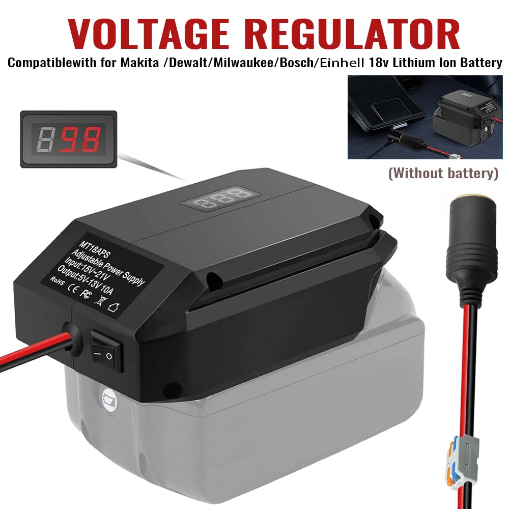 Power Wheel Adapter 18V to 12V Step Down Converter For Makit