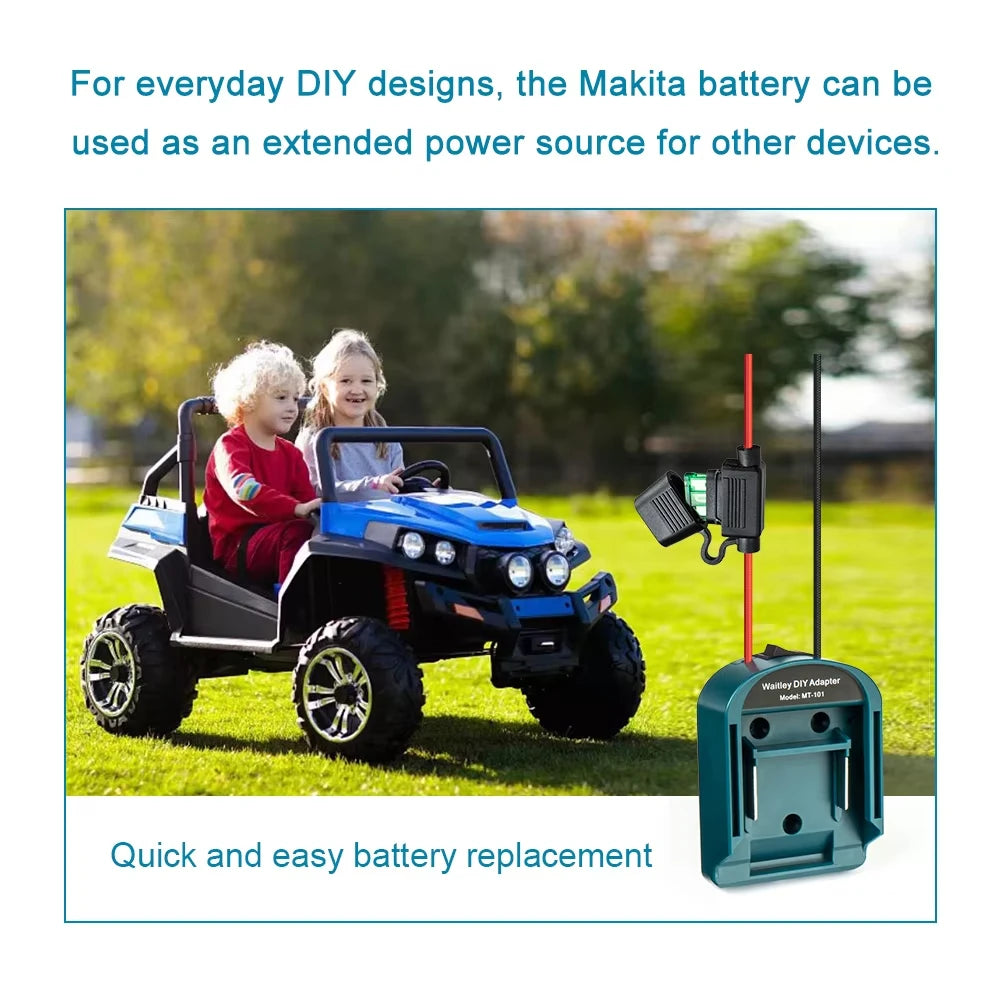 External Battery Adapter Converter for Makita 14V/18V Batter