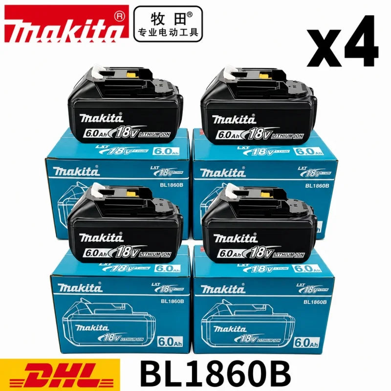 Authentic Makita 18V 6Ah Battery for Makita 18V Power Tools 