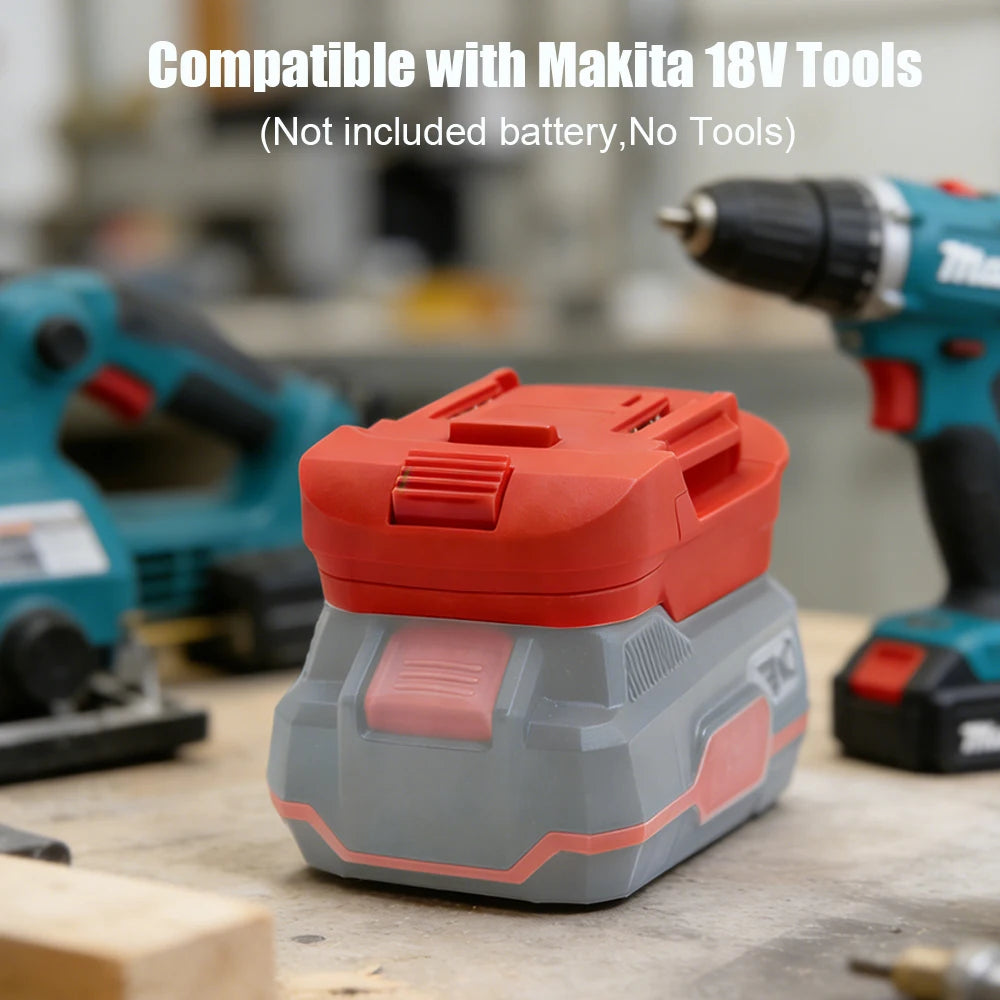 Battery Adapter for Parkside 20V to Makita 18V Tools Compati