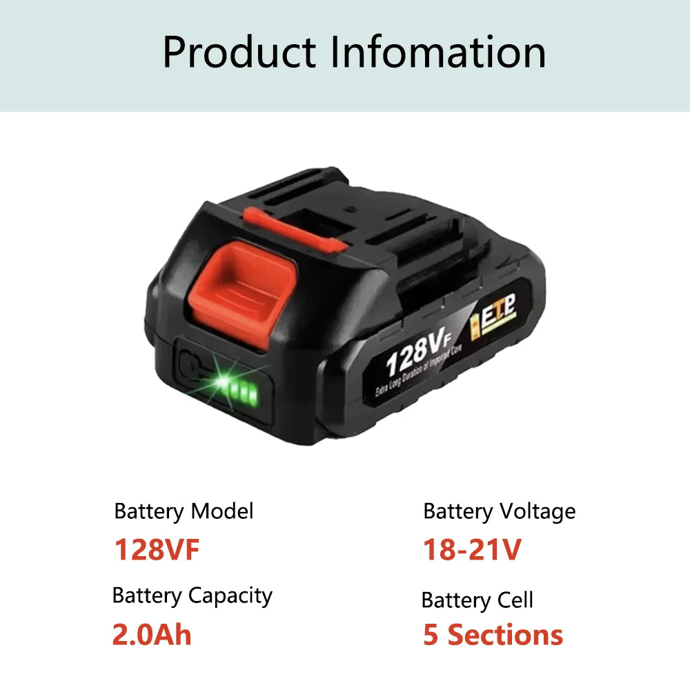 21V 928VF Battery 4.5Ah 3.0Ah 388VF 128VF Large Capacity Rec