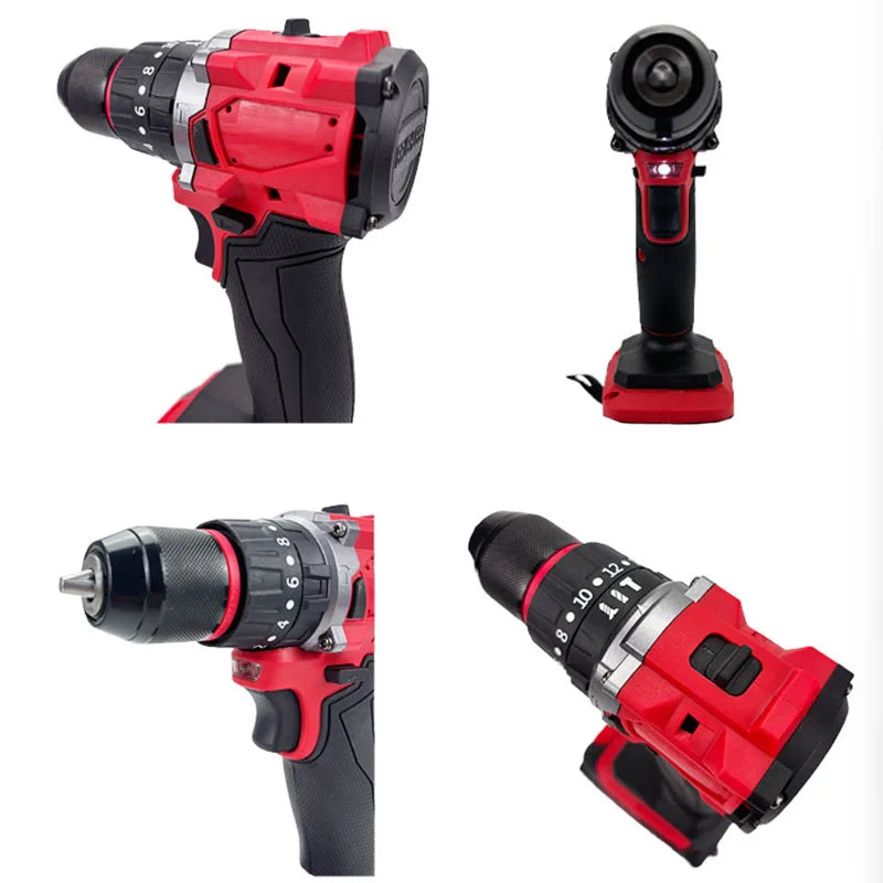 For Milwaukee 18V Battery Brushless Electric Drill 20+3 Torq