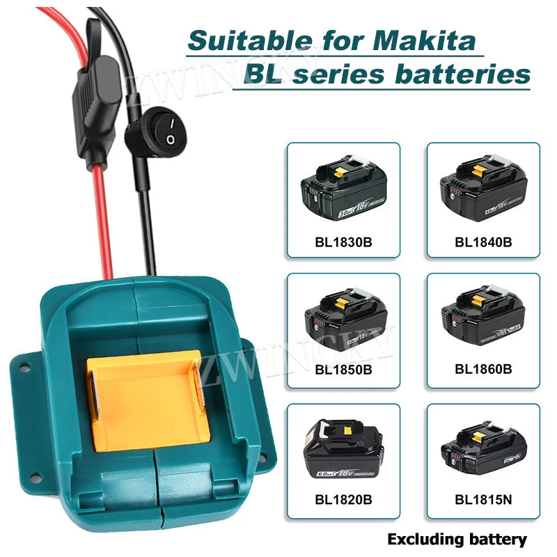Car Jump Starter for Makita 18V Lithium Battery Adapter Emer