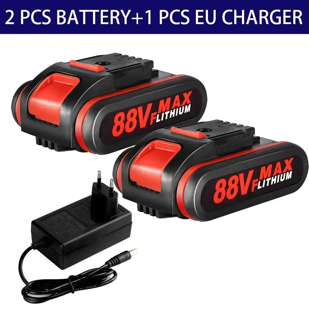 88VF High-capacity Rechargeable Lithium Ion Battery Replace 48VF 36VF Replace Battery for Worx Electric Wrench Saw Power Tool