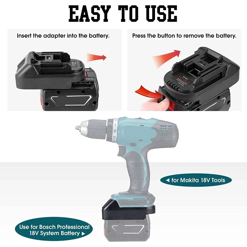 BS18MT Battery Adapter For Bosch 18V Convert To For Makita 1